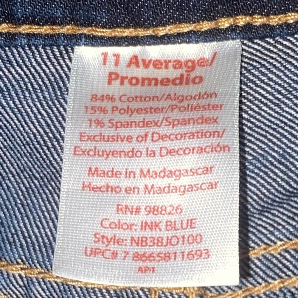 No Boundaries Denim Women’s Juniors Dark Blue Wash Mid Rise Bootcut Jeans Sz 11 - Picture 4 of 16